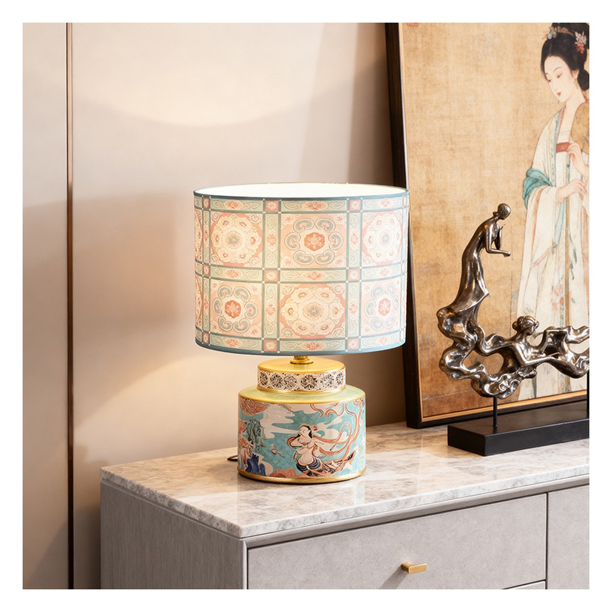 复古中古陶瓷台灯 03