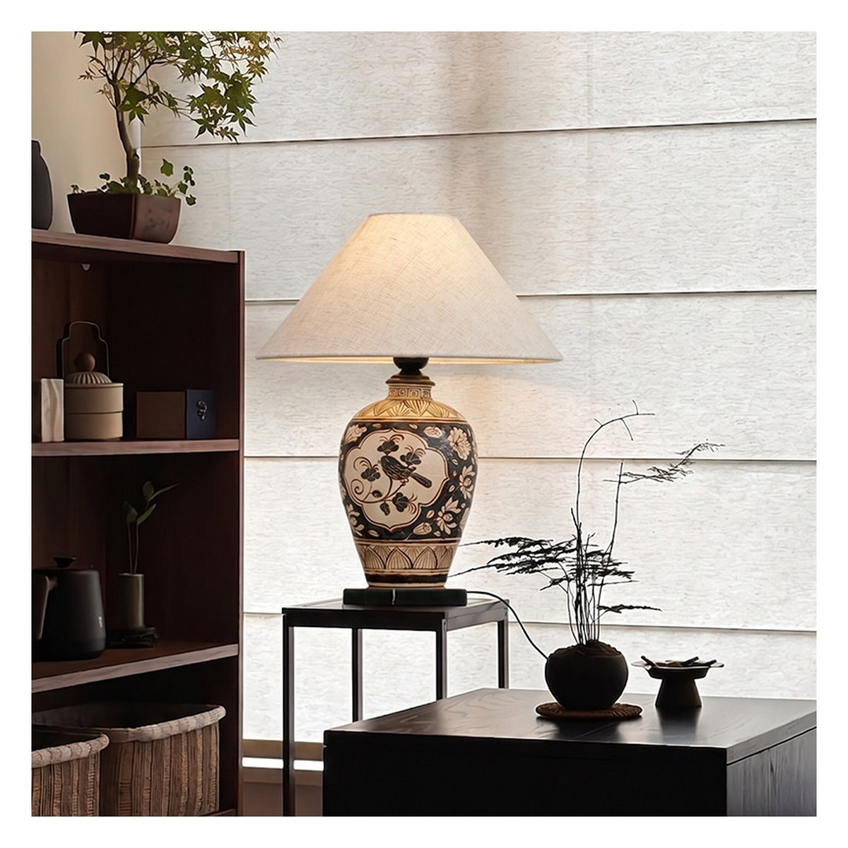 复古中古陶瓷台灯 14