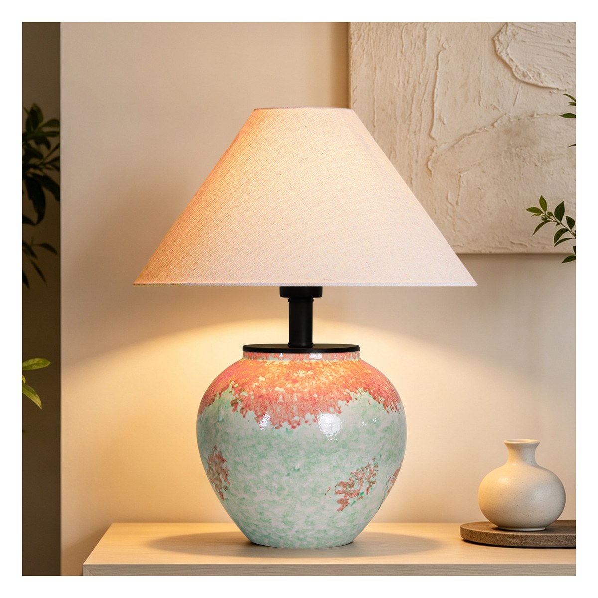 复古中古陶瓷台灯 16