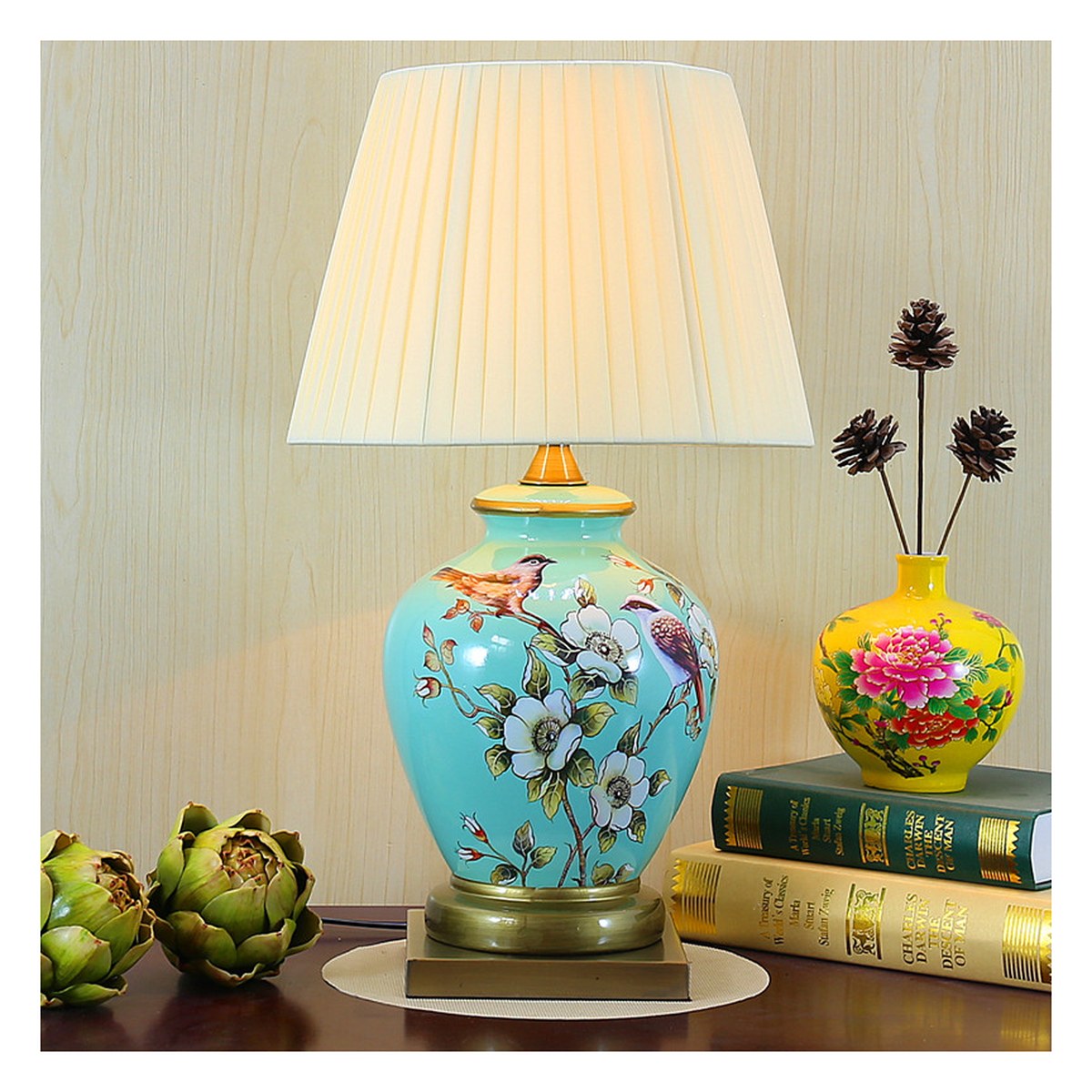 复古中古陶瓷台灯 35