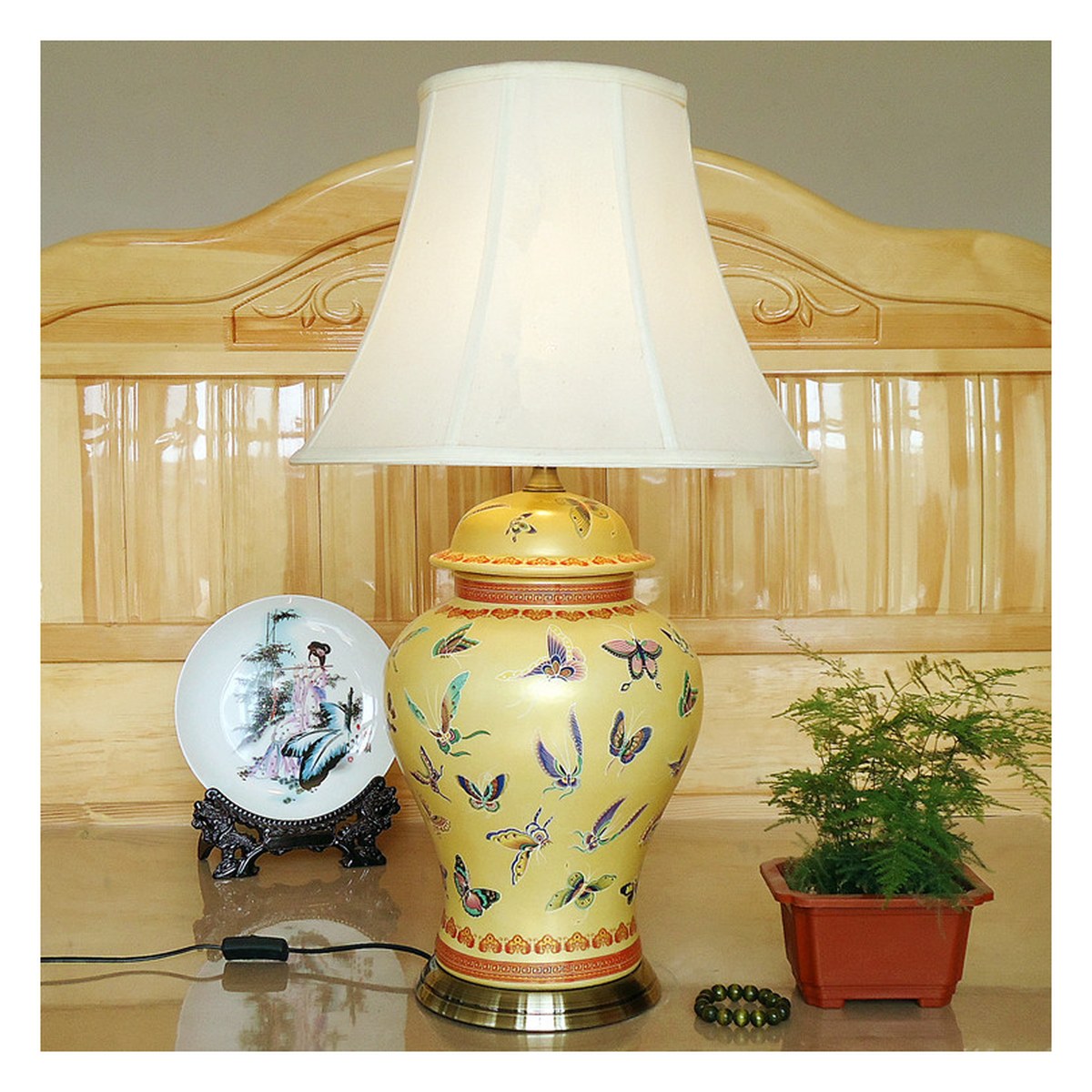 复古中古陶瓷台灯 44