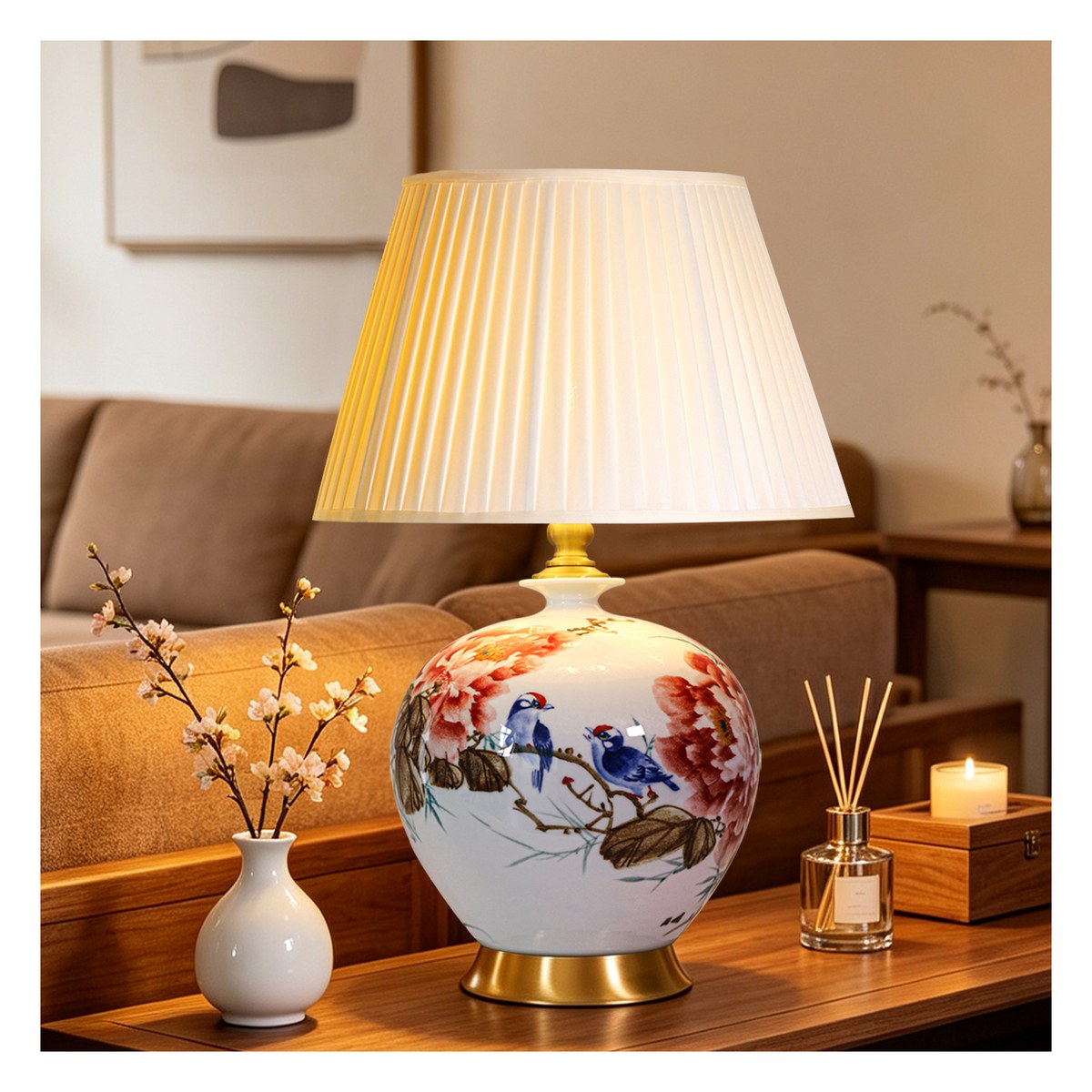 复古中古陶瓷台灯 70