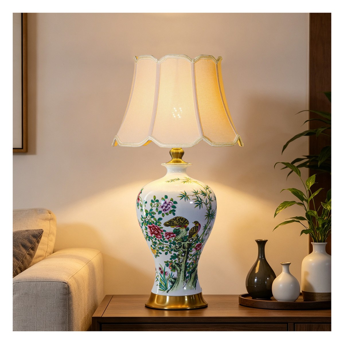 复古中古陶瓷台灯 73