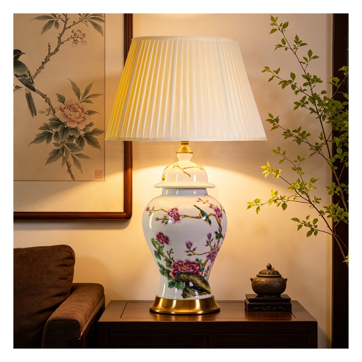 复古中古陶瓷台灯 81