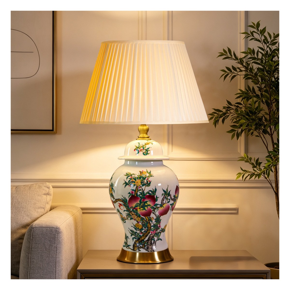 复古中古陶瓷台灯 82